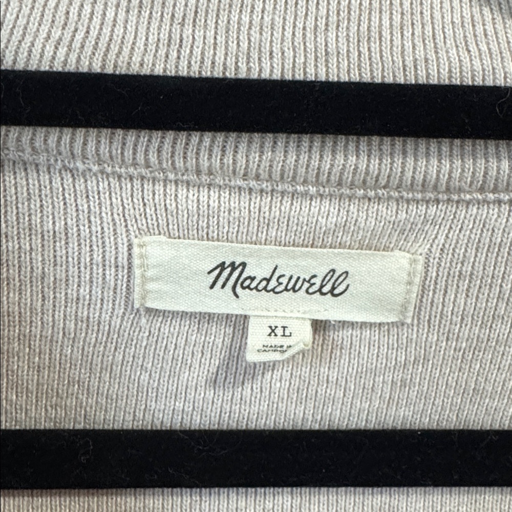 Madewell Ribbed Zip-Front Tee - Picture 6 of 7